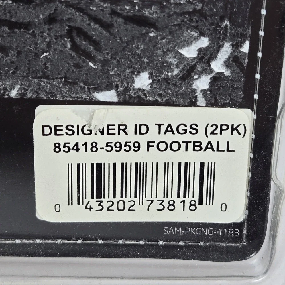 Samsonite Designer‎ ID Luggage Tags - 2 Pack Football Sports Theme NEW SEALED